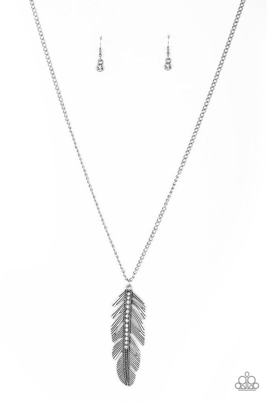 Sky Quest - White - Paparazzi Necklace Image