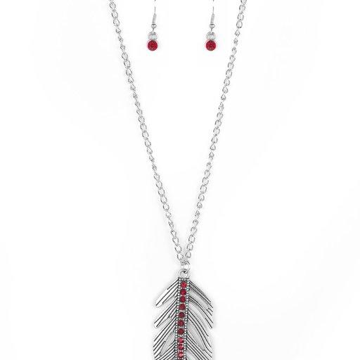 Paparazzi Necklace ~ Sky Quest - Red