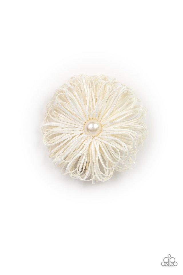 Paparazzi Hair Accessories ~ Boisterous Buttercups - White