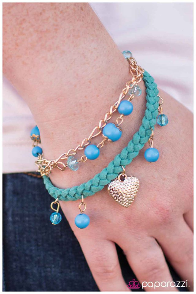 Pulsera Paparazzi ~ Deja de arrastrar mi corazón - Azul