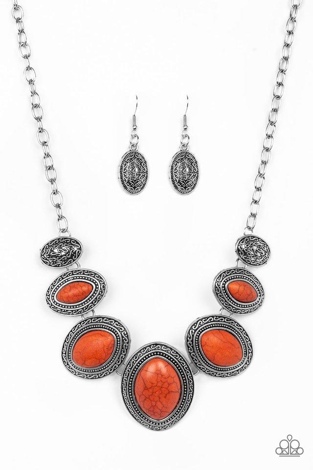 Paparazzi Necklace ~ Sierra Serenity - Orange