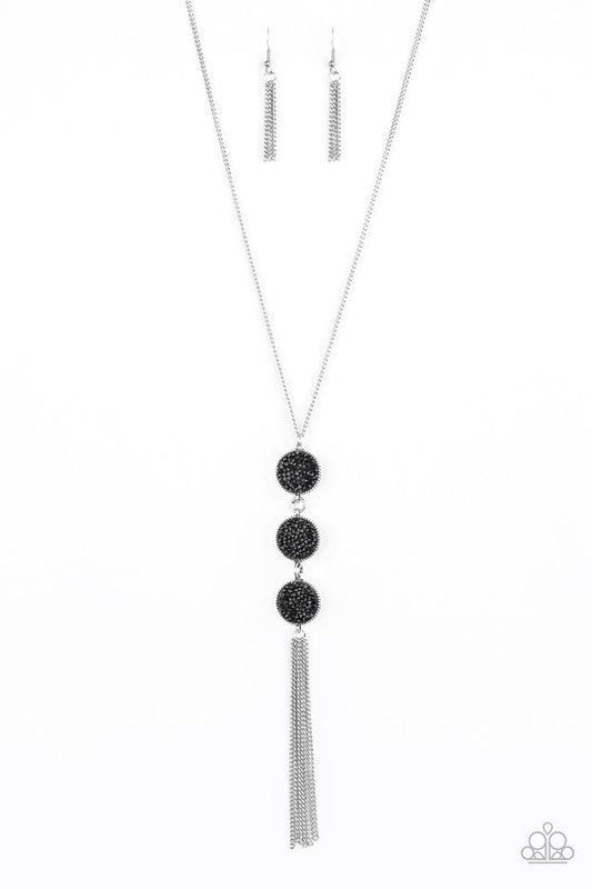 Triple Shimmer - Black - Paparazzi Necklace Image