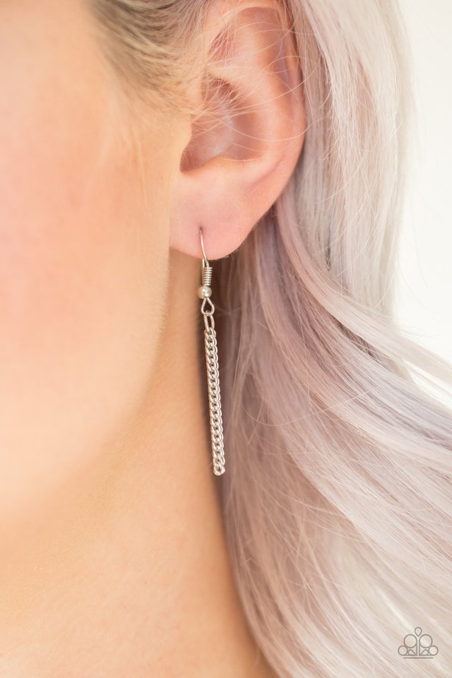 Triple Shimmer - White - Paparazzi Necklace Image