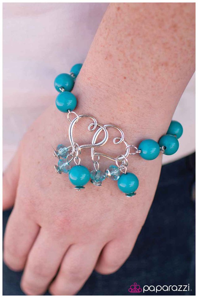 Pulsera Paparazzi ~ Amor sin fin - Azul
