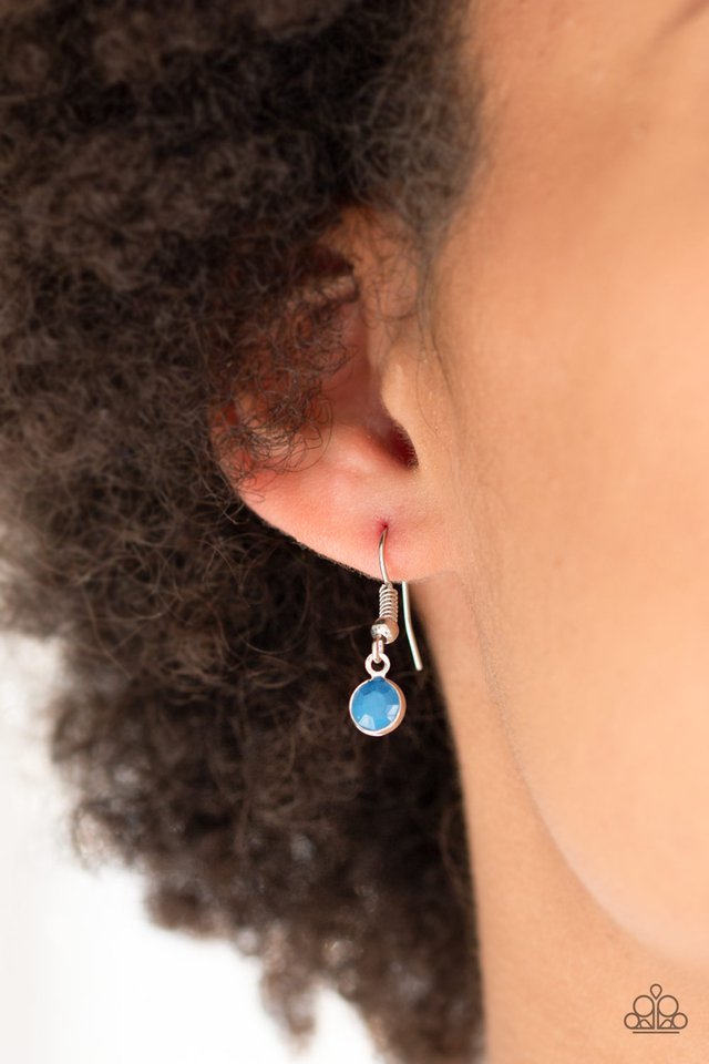 Lunar Lotus - Blue - Paparazzi Necklace Image