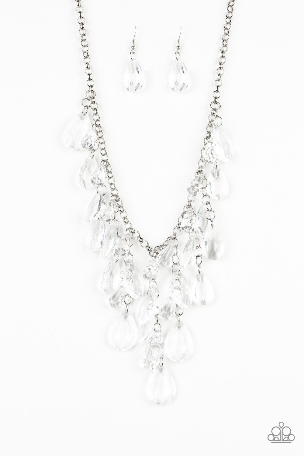 Paparazzi Necklace ~ Irresistible Iridescence - White