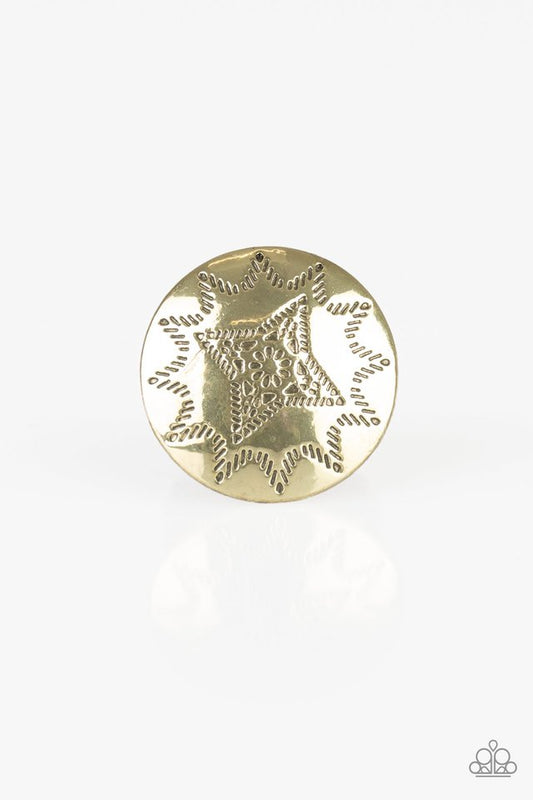 Rural Radius - Brass - Paparazzi Ring Image