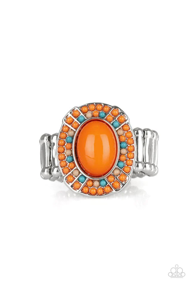 Paparazzi Ring ~ Colorfully Rustic - Orange