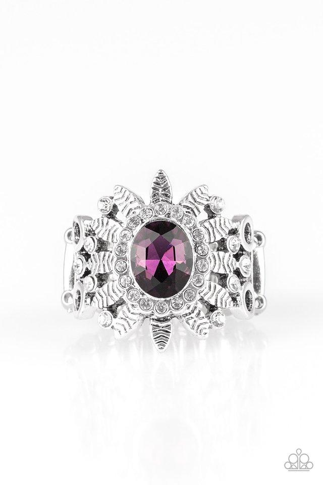Paparazzi Ring ~ Burn Bright - Purple