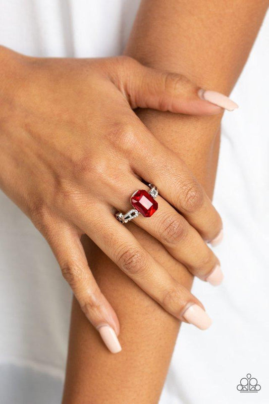 Paparazzi Ring ~ Feast Your Eyes - Red