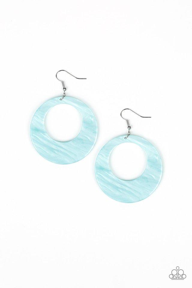 Paparazzi Earring ~ Tropical Trailblazer - Blue