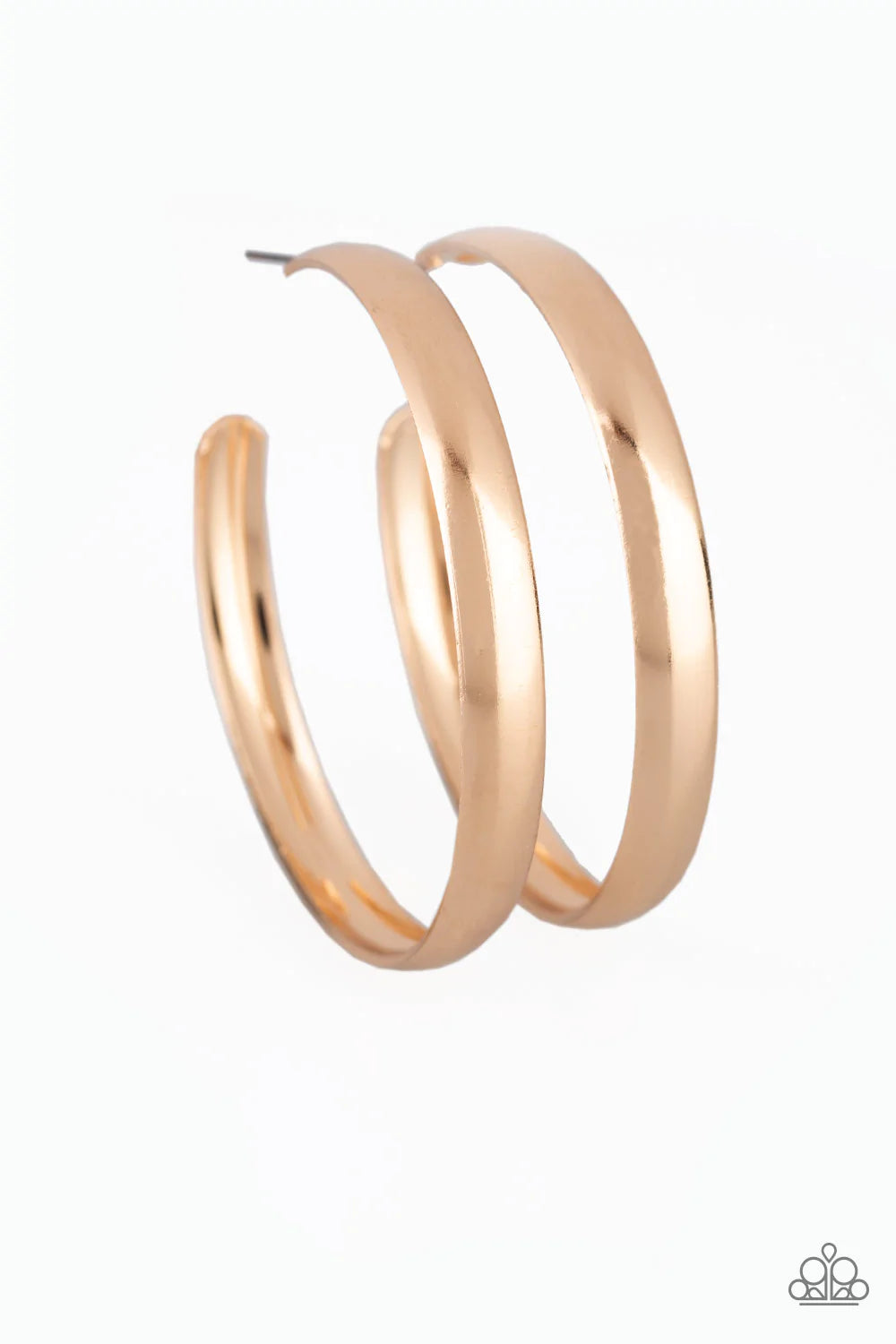 Paparazzi Earring ~ A Double Feature - Gold