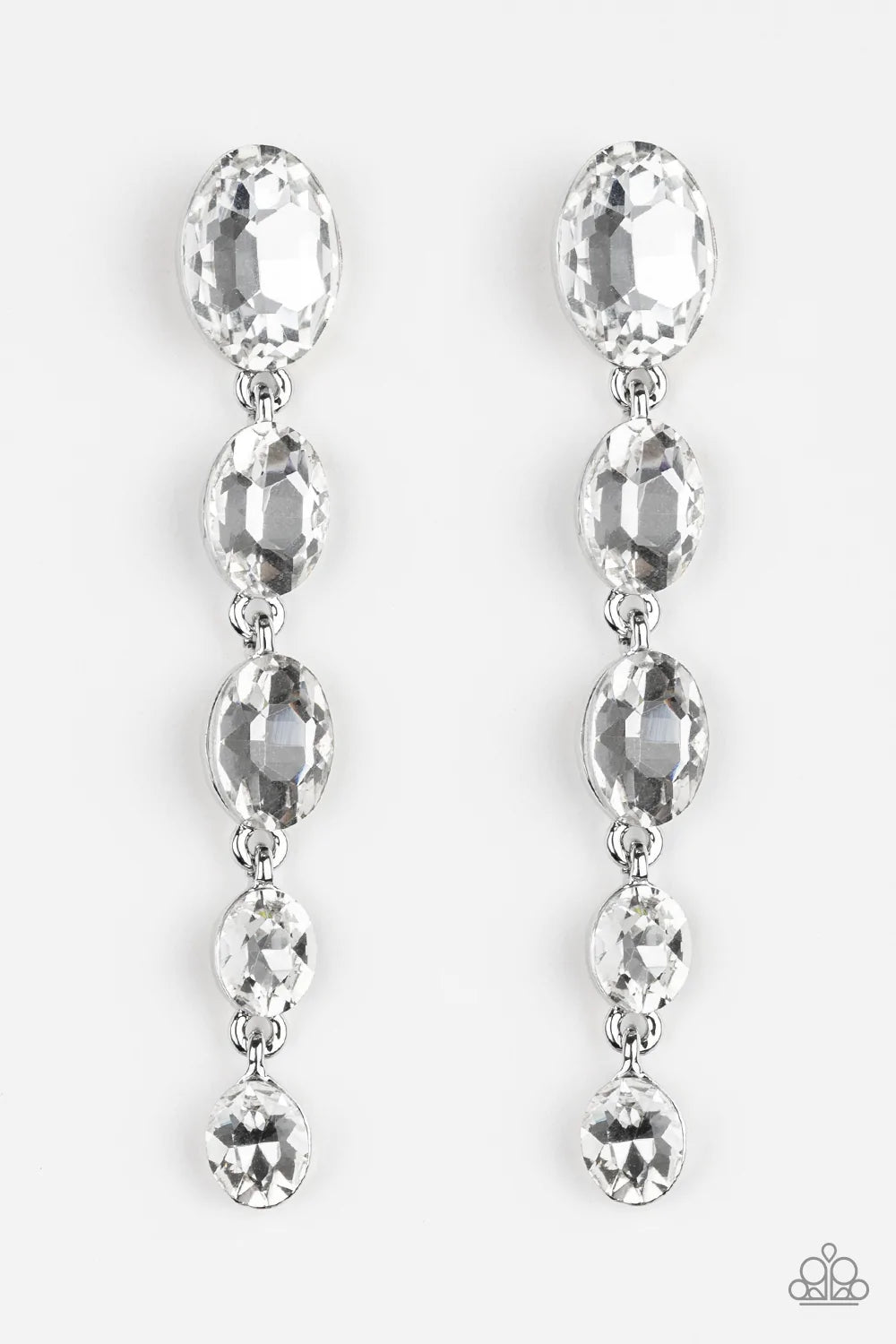 Paparazzi Earring ~ Red Carpet Radiance - White