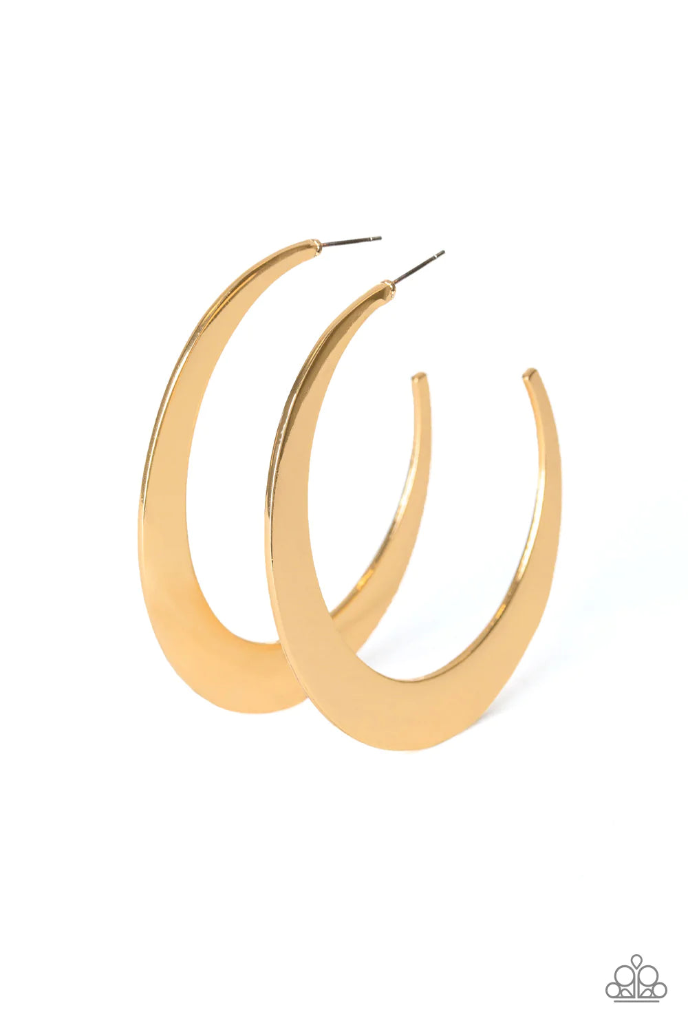 Paparazzi Earring ~ Moon Beam - Gold