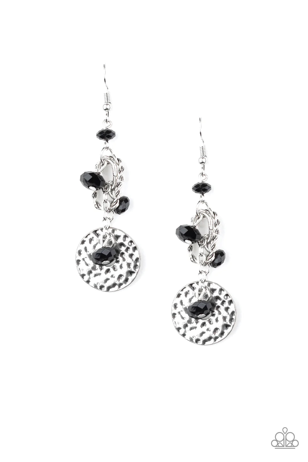 Paparazzi Earring ~ Seaside Catch - Black