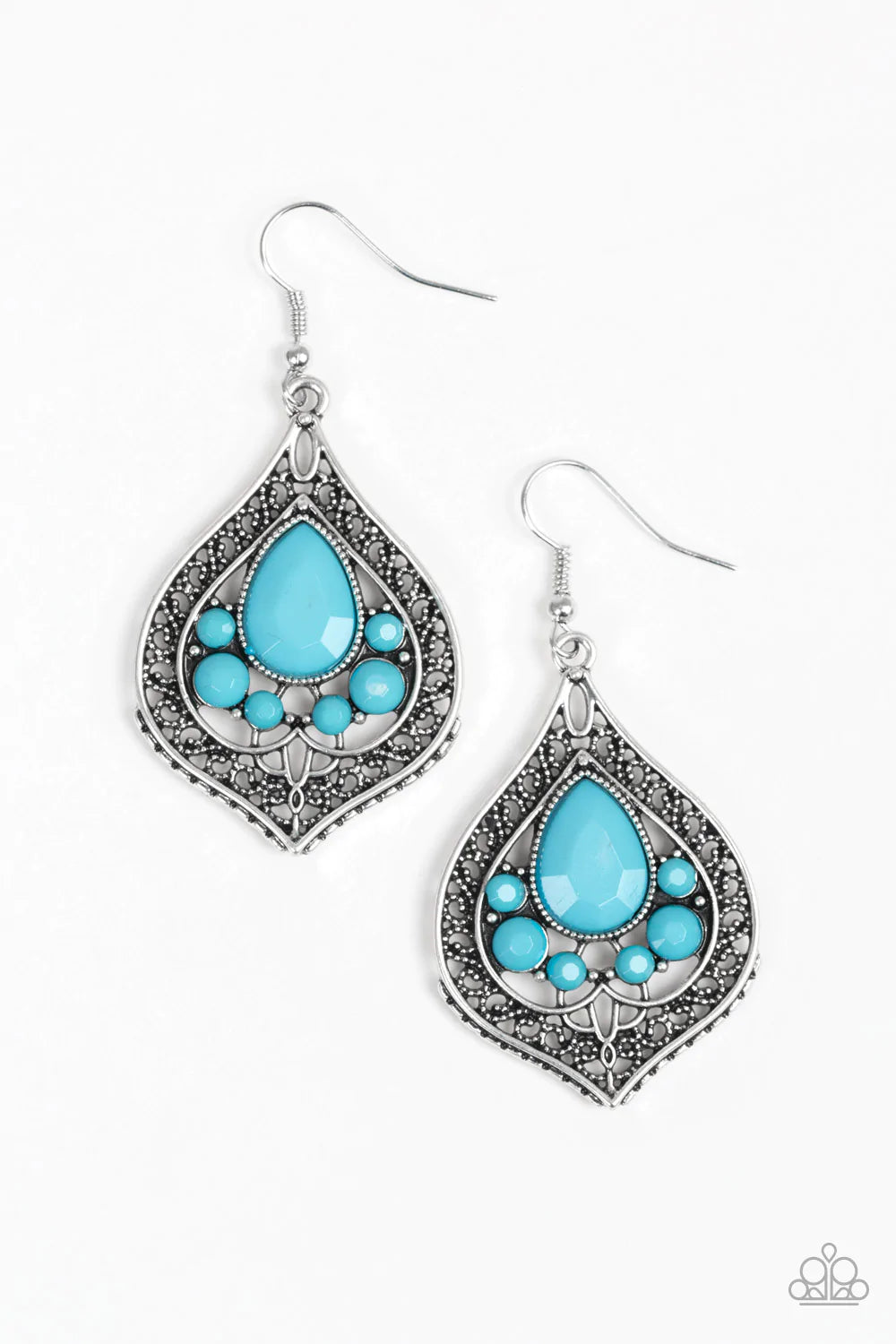 Paparazzi Earring ~ Malibu Mama - Blue