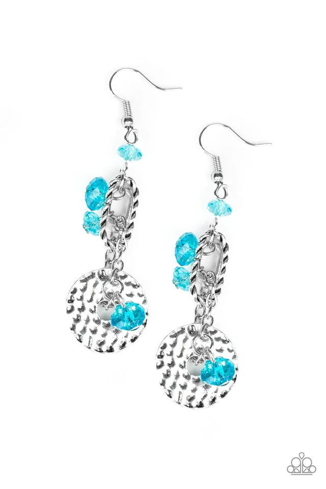 Paparazzi Earring ~ Seaside Catch - Blue