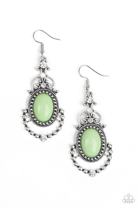 Paparazzi Earring ~ CAMEO and Juliet - Green