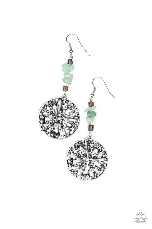 Paparazzi Earring ~ Adobe Dweller - Green