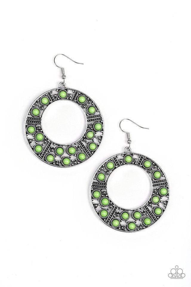 Paparazzi Earring ~ San Diego Samba - Green