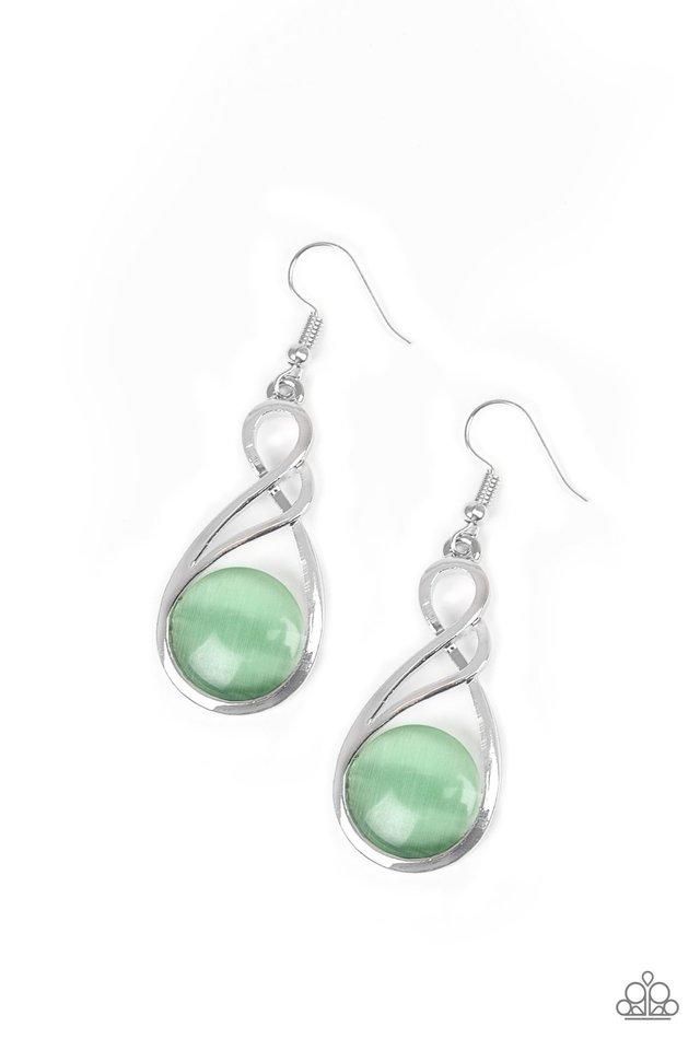 Paparazzi Earring ~ Swept Away - Green