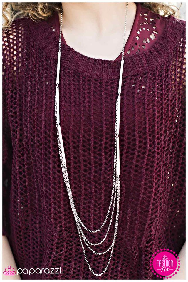 Collar Paparazzi ~ Tras las rejas - Plata