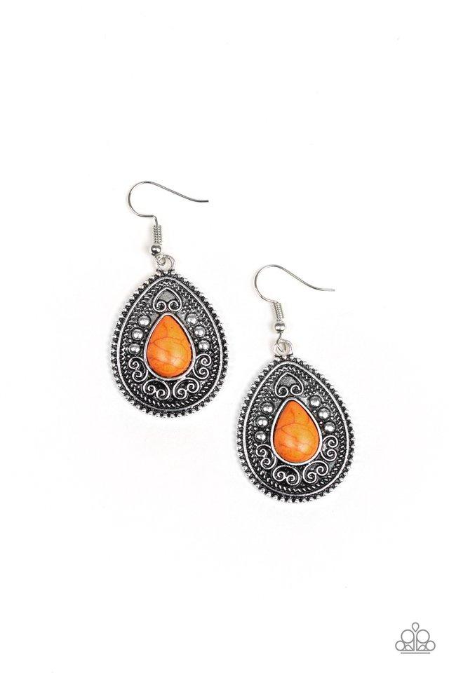 Paparazzi Earring ~ Desert Nirvana - Orange
