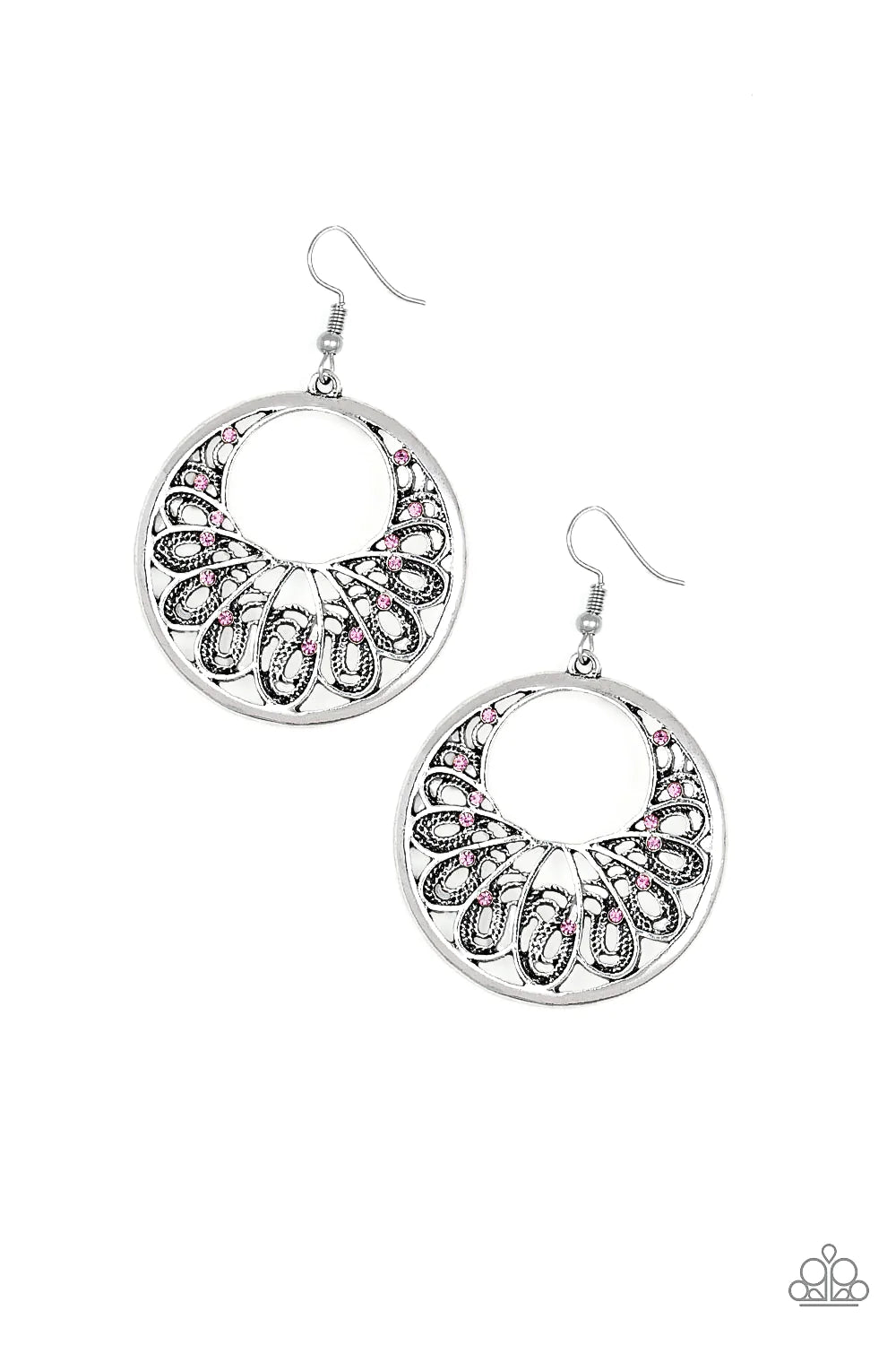 Paparazzi Earring ~ Fancy That - Pink