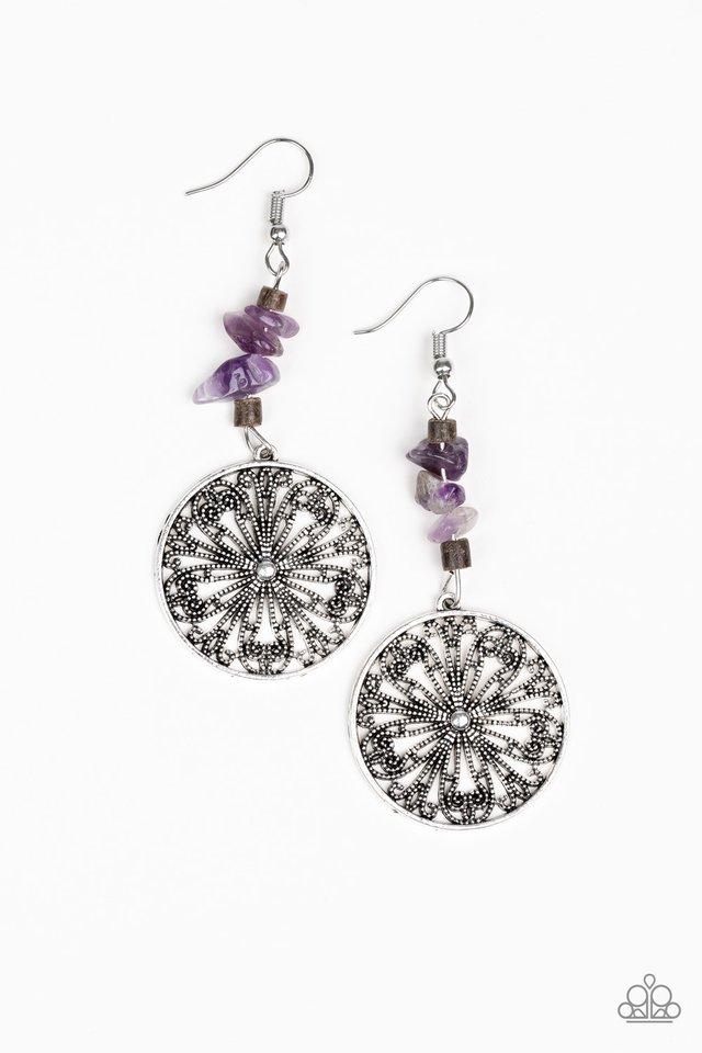 Paparazzi Earring ~ Adobe Dweller - Purple