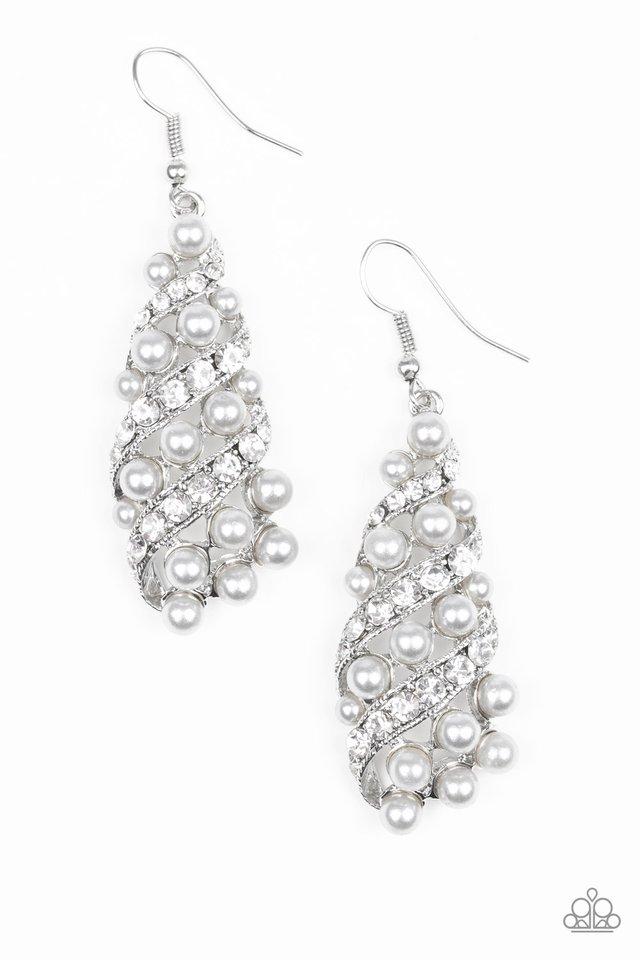 Paparazzi Earring ~ Ballroom Waltz - Silver