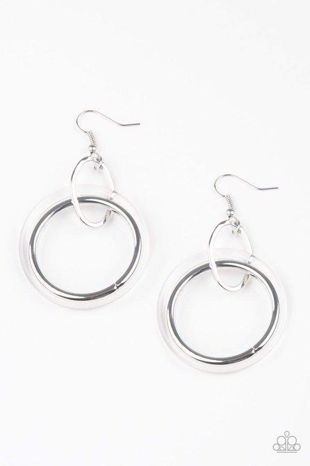 Paparazzi Earring ~ Circus Circuit - White
