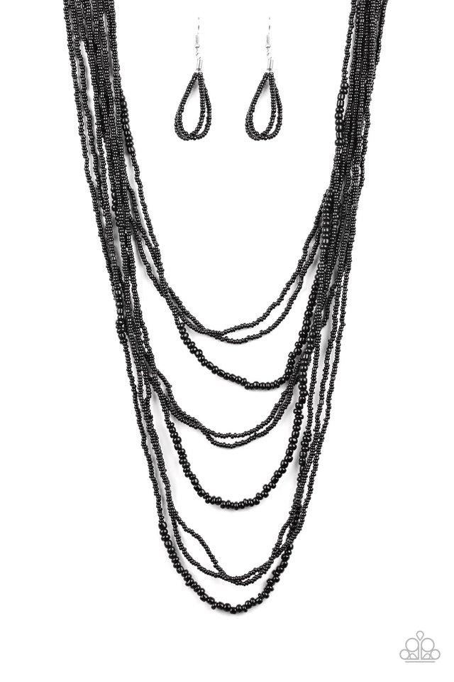 Collar Paparazzi ~ Totally Tonga - Negro