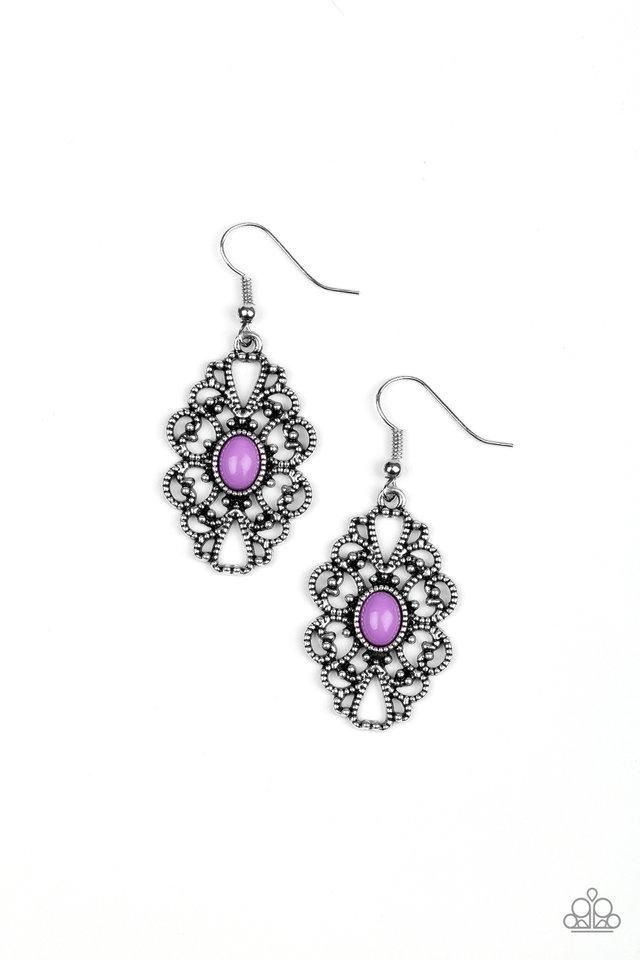 Paparazzi Earring ~ Over The POP - Purple