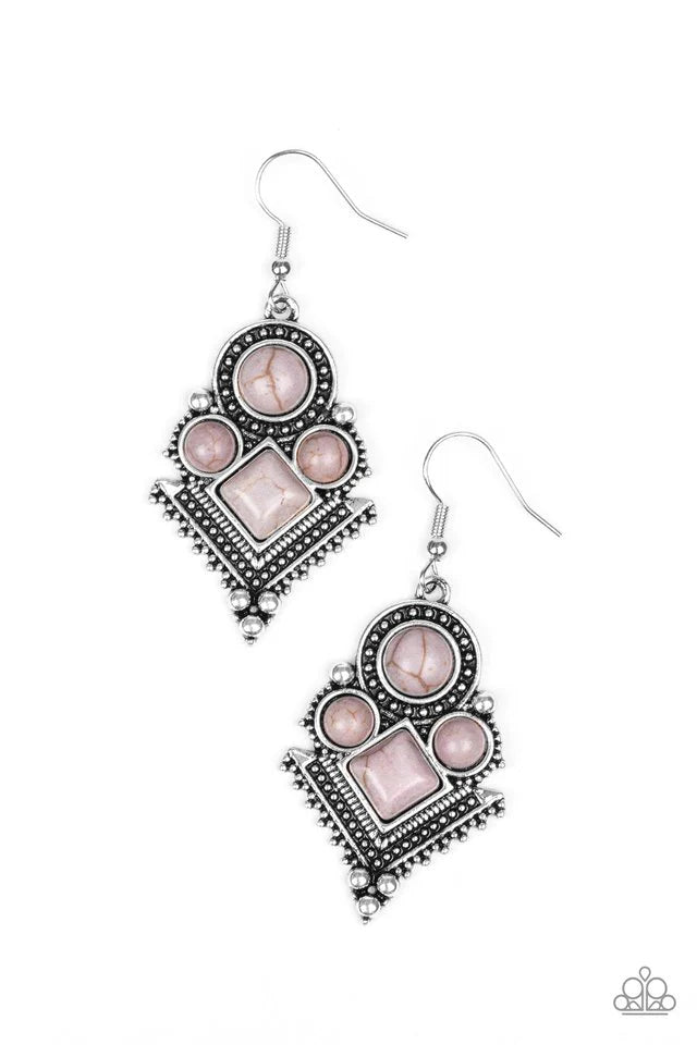 Paparazzi Earring ~ So Sonoran - Silver