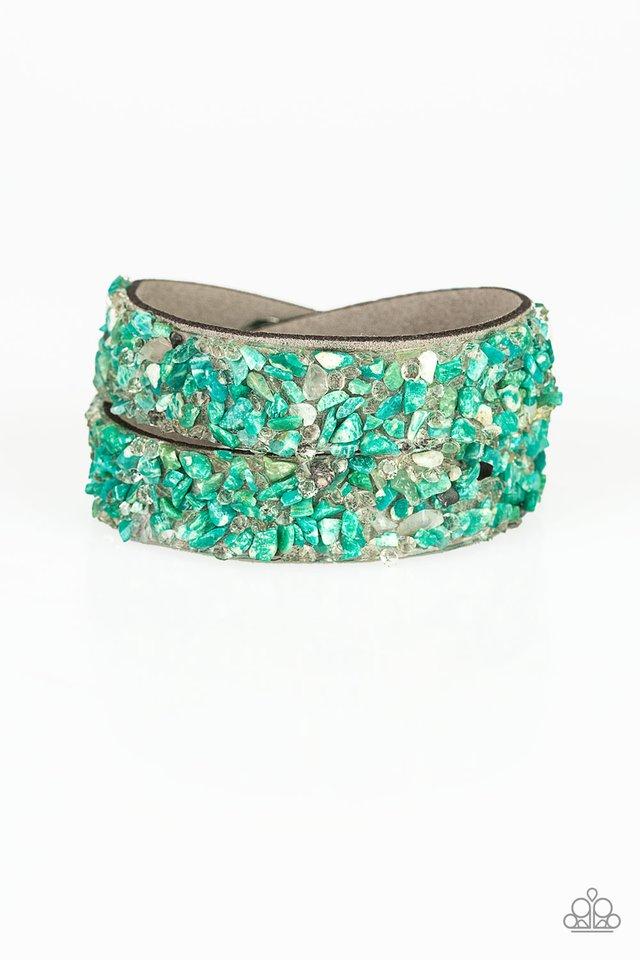 Pulsera Paparazzi ~ CRUSH To Conclusions - Verde