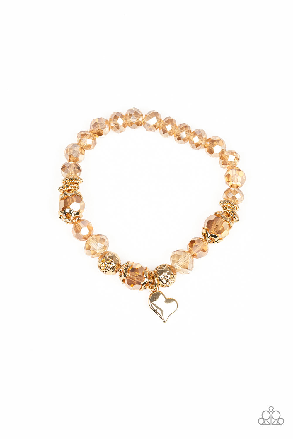 Paparazzi Bracelet ~ Right On The Romance - Gold