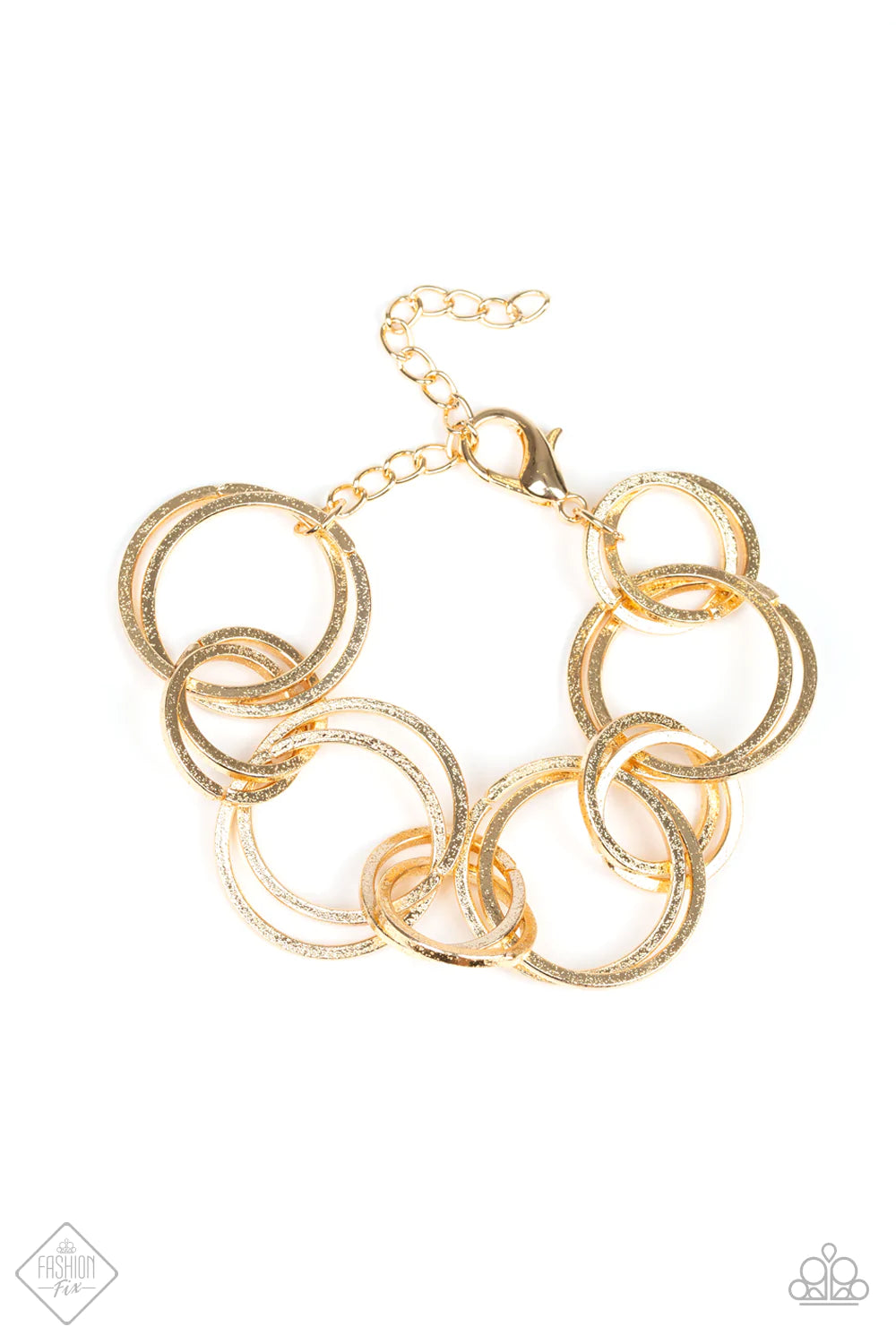 Paparazzi Bracelet ~ Give Me A Ring - Gold