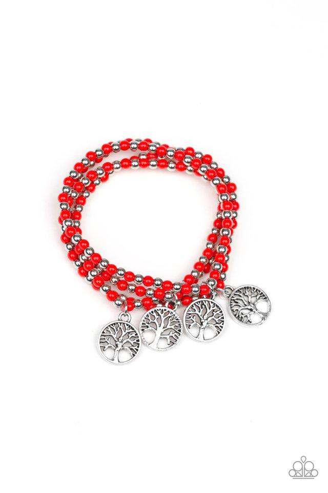 Paparazzi Bracelet ~ Plant A Tree - Red