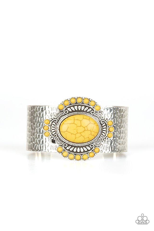 Pulsera Paparazzi ~ Canyon Crafted - Amarillo