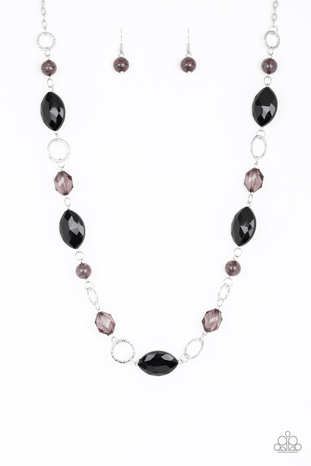 Paparazzi Necklace ~ Shimmer Simmer - Black