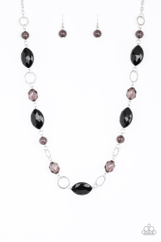 Paparazzi Necklace ~ Shimmer Simmer - Black