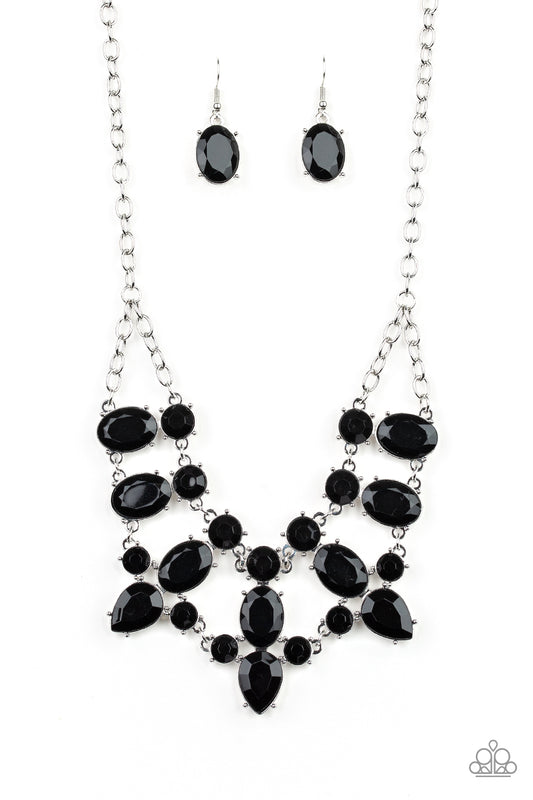 Paparazzi Necklace ~ Goddess Glow - Black