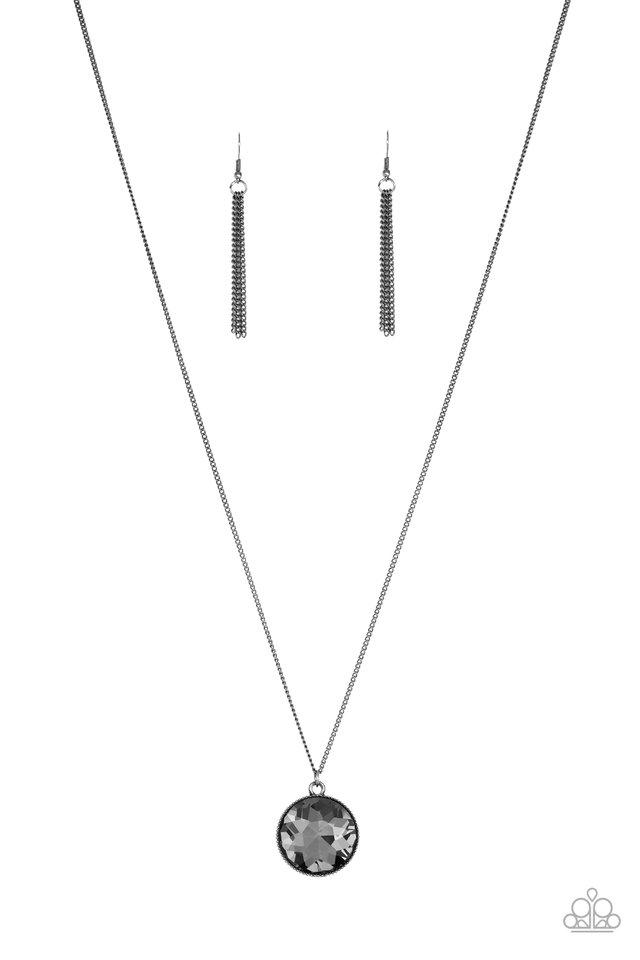 Paparazzi Necklace ~ Dauntless Diva - Black