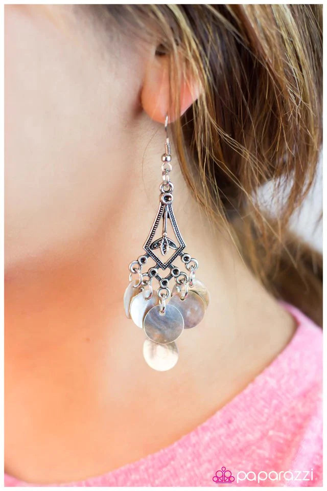 Pendiente Paparazzi ~ Keep In Touch - Blanco