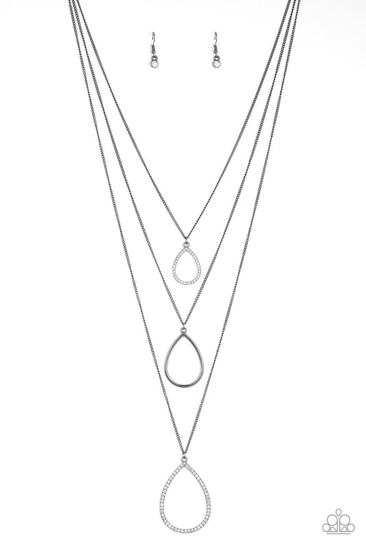 Paparazzi Necklace ~ Make The World Sparkle - Black