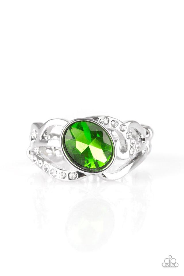 Anillo Paparazzi ~ Couldnt Care FLAWLESS - Verde