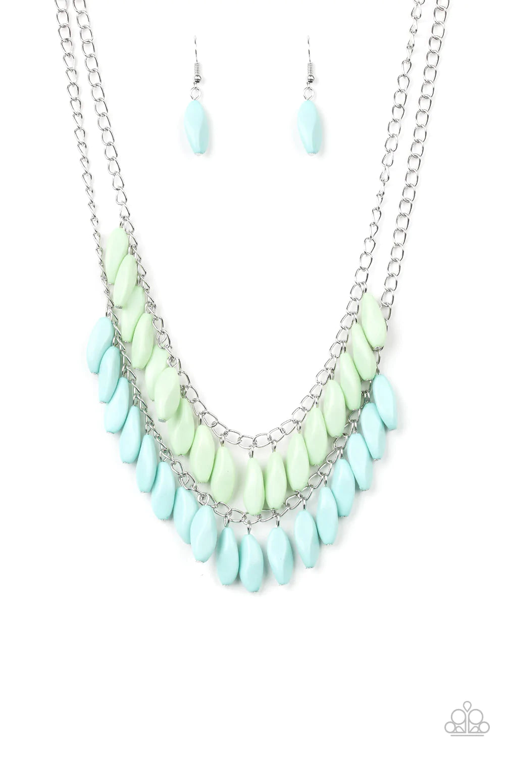 Paparazzi Necklace ~ Beaded Boardwalk - Blue