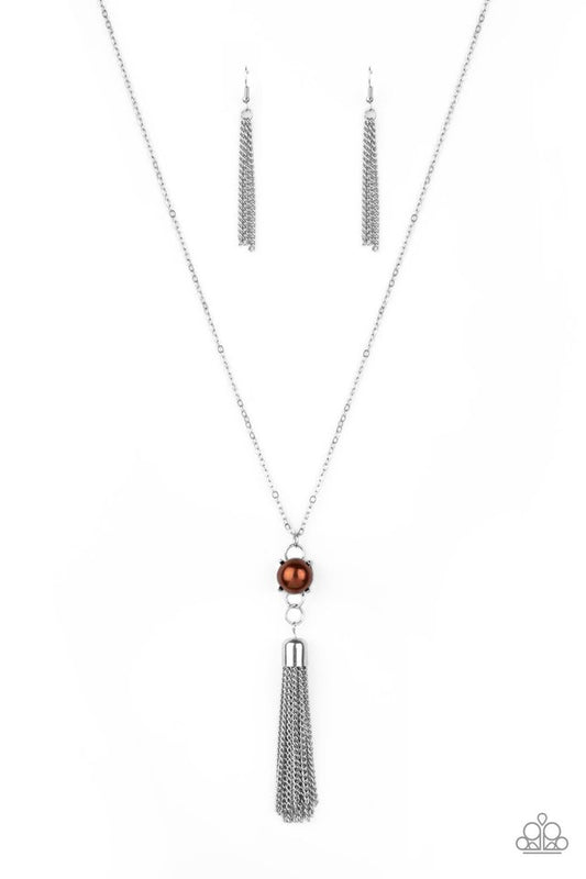 Diva Dance Party - Brown - Paparazzi Necklace Image