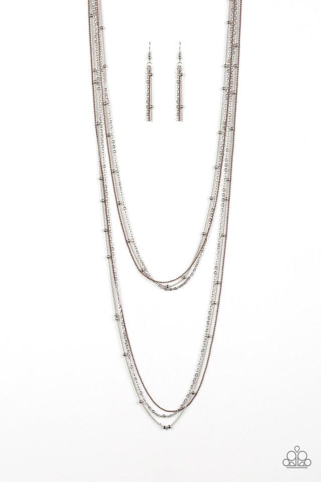 Collar Paparazzi ~ ¡Qué mundo tan COLORIDO! - Marrón