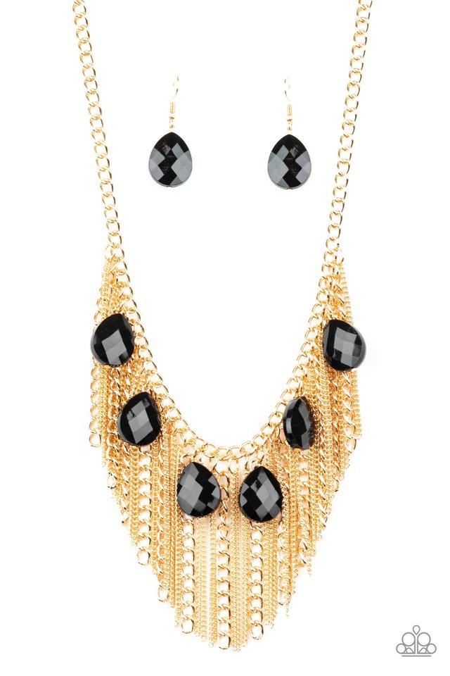 Paparazzi Necklace ~ Vixen Conviction - Gold